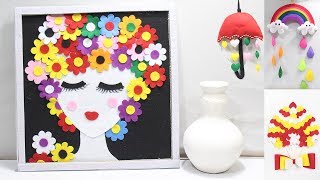 5 Home decoration ideas from felt fabric | felt fabric craft ideas