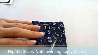 Samsung Galaxy Note skin installation tutorial