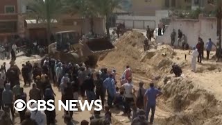 Over 200 bodies found in Gaza mass graves at hospital sites, Palestinian officials say by CBS News 8,778 views 2 hours ago 2 minutes, 1 second