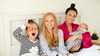FAMILY FIZZ NIGHT TIME ROUTINE with NEW BABY!