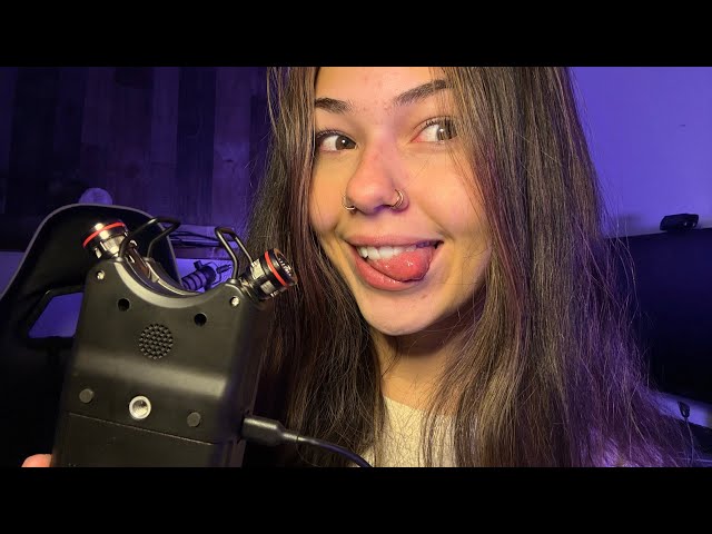 ASMR SMILE SOUNDS W/ TASCAM💜 (this will make you tingle)