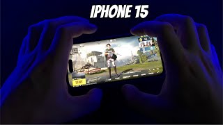 iPhone 15 HANDCAM in 2025❤️ | HDR+Extreme Graphics 60FPS | 4 Fingers &amp; Gyro | PUBG Mobile
