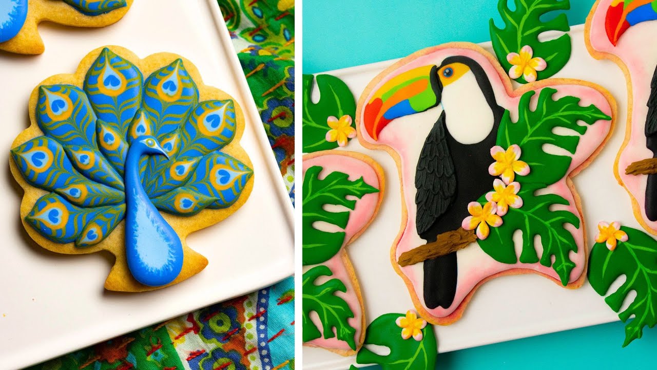Amazing wet-on-wet royal icing cookies | 30 minutes of relaxing cookie decorating