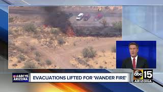 Evacuations lifted for Wander Fire