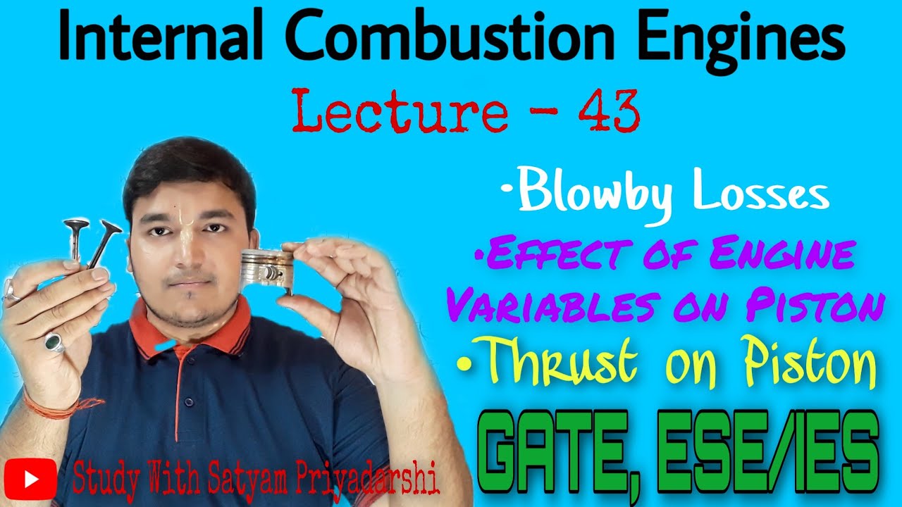 Blowby Losses Thrust on Piston Effect of Engine Variables on