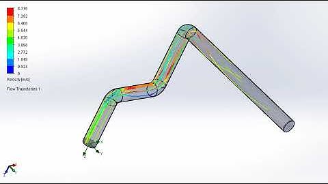 Validation of Air Flow in Bend of Pipe