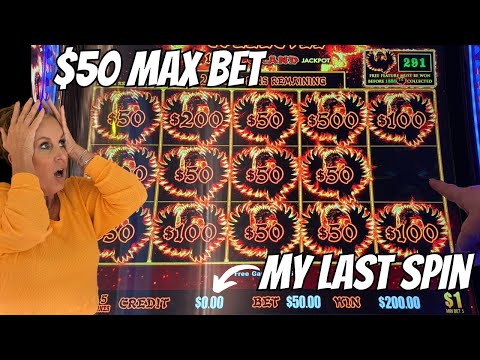 $50 SPIN JACKPOT BONUS! Phoenix Link! On My LAST Spin, Insane LUCK!
