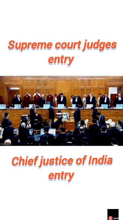 Supreme court judges entry! Chief justice of india entry #shorts