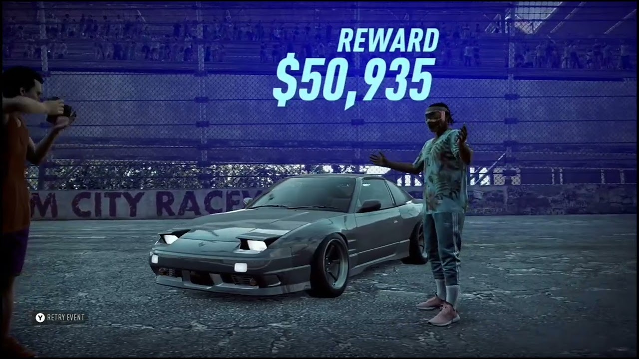 need for speed heat testing my Nissan 180sx on palm city race way track