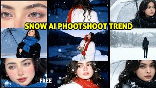 Trending SNOW Winter AI Trend For Free😍🙈@Becreative_withmiss screenshot 4