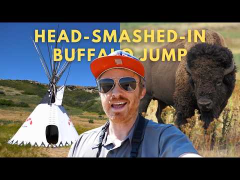 Head-Smashed-In Buffalo Jump | Day Trip in Southern Alberta, Canada 🦬