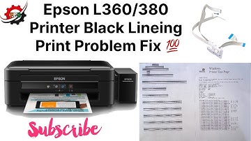 Epson L380 Printer Black Line Print Problem Fix || Bad Print Problem Solution Epson L380/360