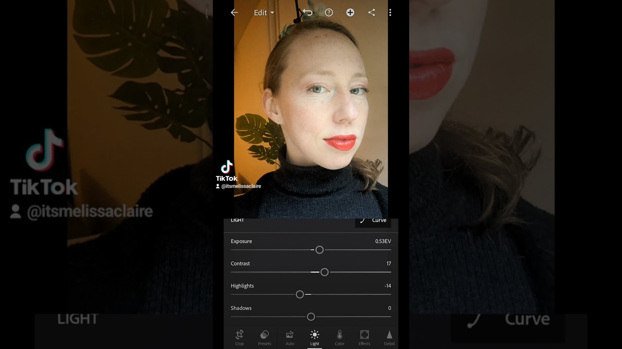 Quick edits in Lightroom Mobile to make your selfies pop 