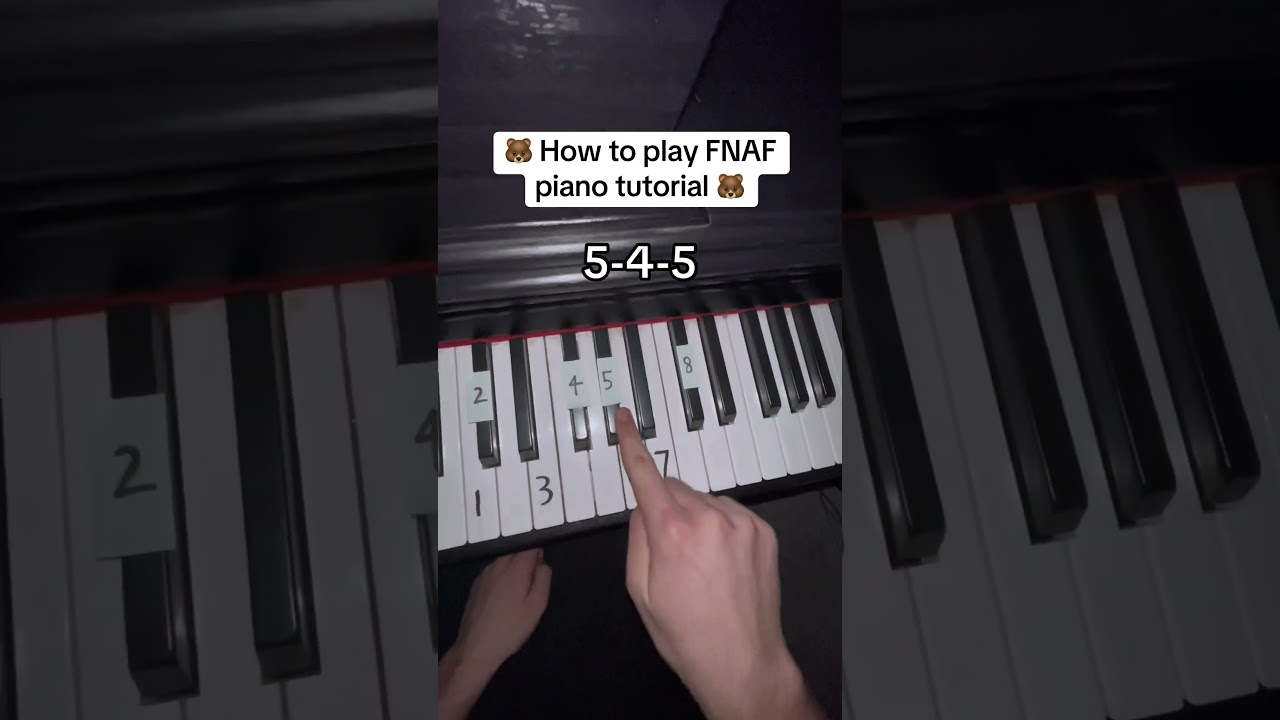 FNAF Piano Tutorial! 🐻🎹 
