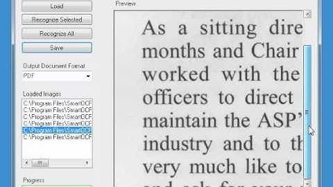 SmartOCR SDK video demo