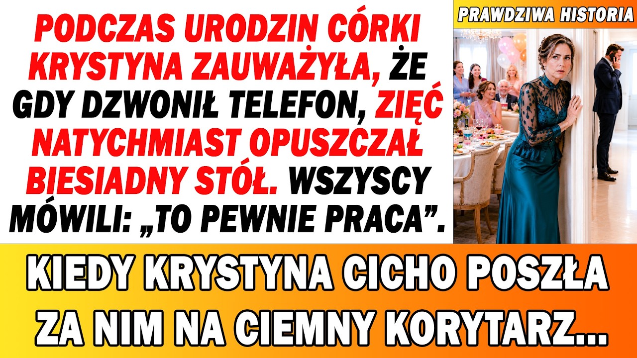 Moja córka kończyła tego dnia czterdzieści pięć lat. Przyjęcie miało być piękne – białe obrusy, kwiaty, śmiech gości. Ale Witek trzy razy wychodził od stołu. Za trzecim razem poszłam za nim. Przy...