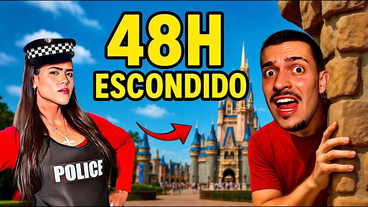 Fui ESCONDIDO pra DISNEY!!! 🏰 (Fui pego???) 😰