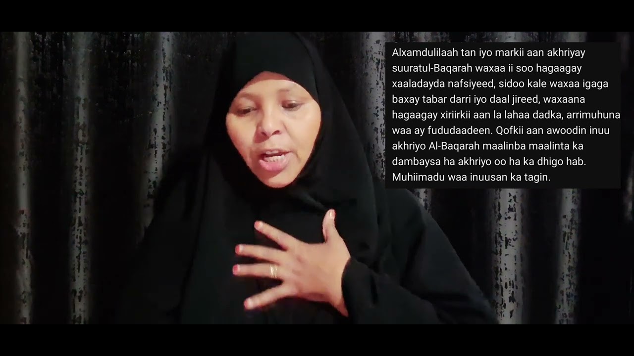 3Qiso salatu leylka iyi suratul baqarah sodhowada kafaideysi wacan