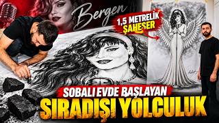Kömürle 1,5 Metrelik Dev Resim Yaptı! | Gümüşhaneli Ressam Halit Terzi’nin İlham Veren Hikayesi