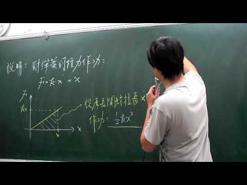 說明：拉力對彈簧做功.AVI
