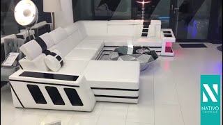 Dizajnerska Garnitura Carezza L Sa Led Rasvetom - Nativo Nameštaj Srbija