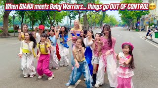 DIANA vs Baby Warriors… and things got WILD real fast 😳🔥            