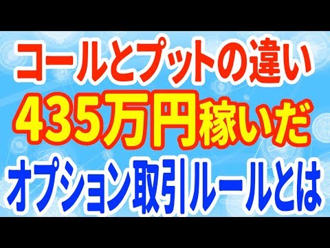 日経225先物オプションコールとプットの違い・オプション取引で435万円稼いだルールとは？