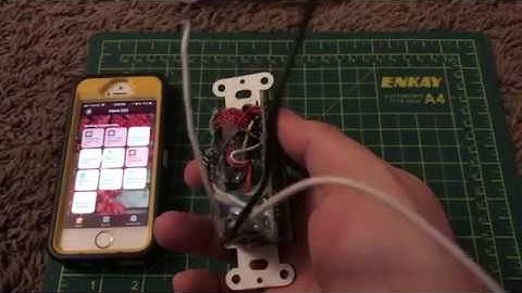 HomeKit controlled in wall Switch made with HomeBridge