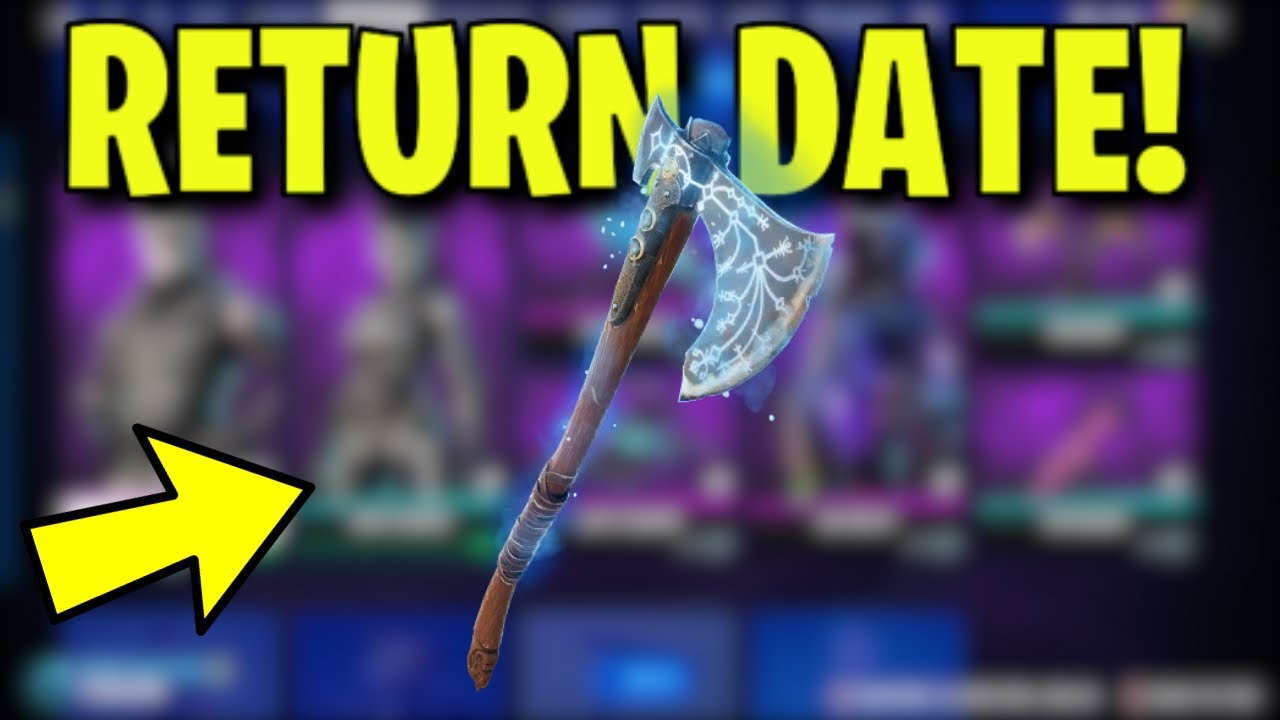 LEVIATHAN AXE RETURN DATE in FORTNITE ITEM SHOP! (Leviathan Axe Pickaxe