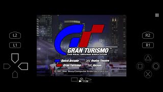 Gameplay on DuckStation at Gran Turismo for the PlayStation with the Toyota Supra GT Turbo Limited