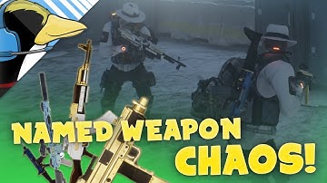 NAMED WEAPON CHAOS! - The Division Dark Zone Funny Moments