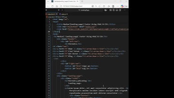 Create Website Header & Footer| Landing page | Frontend Basics | #codingshorts #frontendcourse