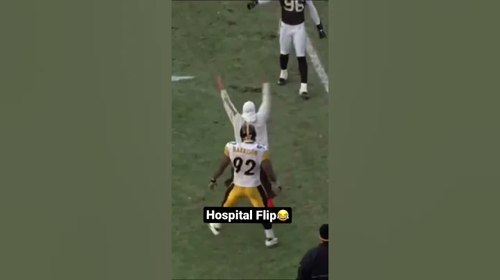 Hospital Flip ft. James Harrison and unlucky Browns Fan 😂 #nfl #fail #funny #steelers