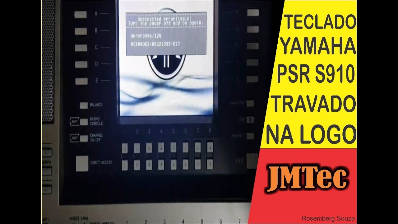 Teclado Yamaha Psr S910 Travado Na Logo