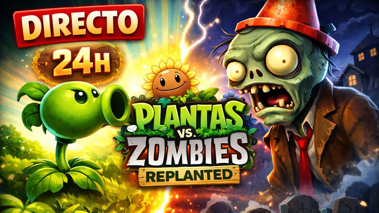 Plantas vs Zombies Replanted | DIRECTO 24H