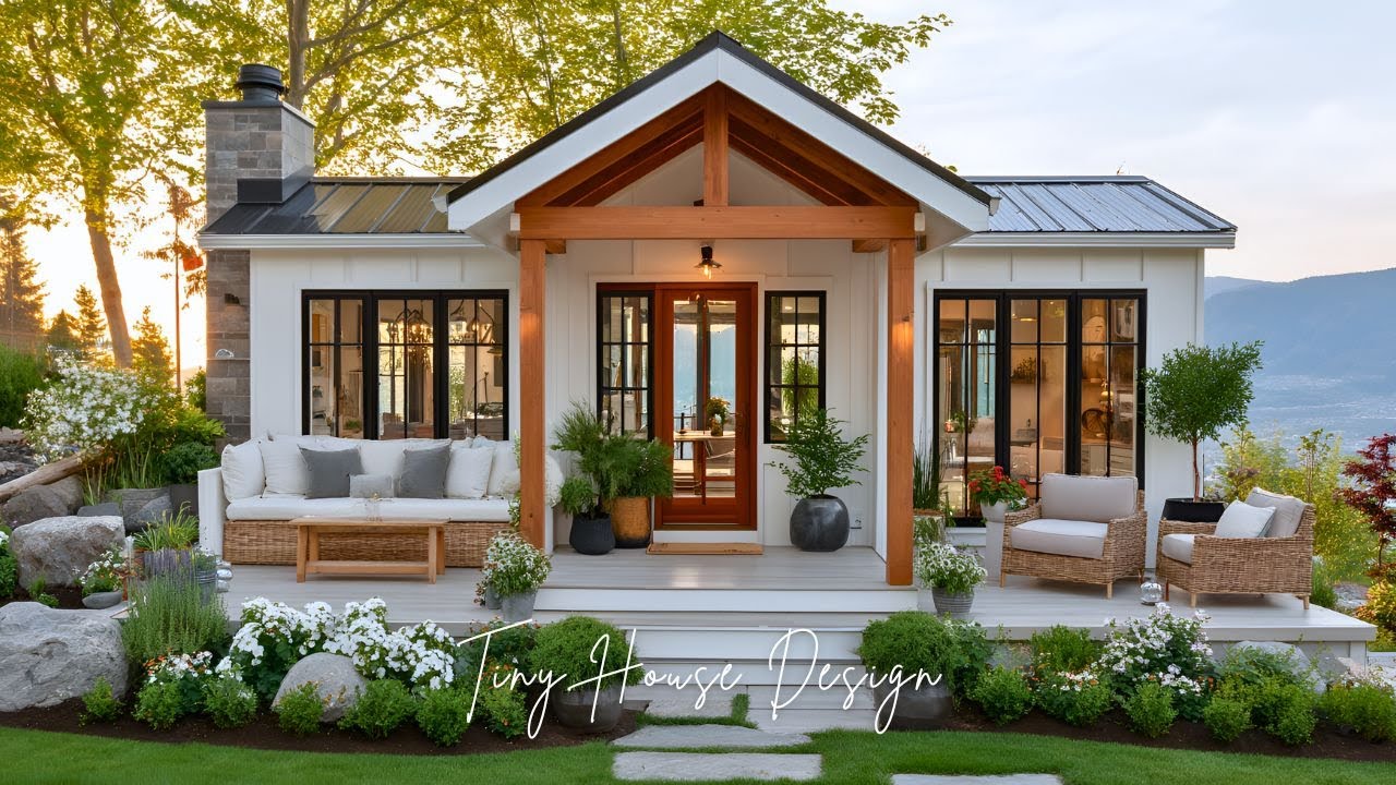 Modern Farmhouse Tiny House That Redefines Luxury Small Living | Green & Stylish