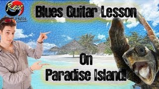 blues guitar lesson in paradise - modal playing jazz beginner tutorial with rex pearson