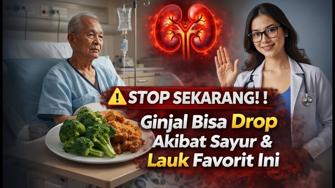 STOP SEKARANG! ! Ginjal Bisa Drop Akibat Sayur & Lauk Favorit Ini