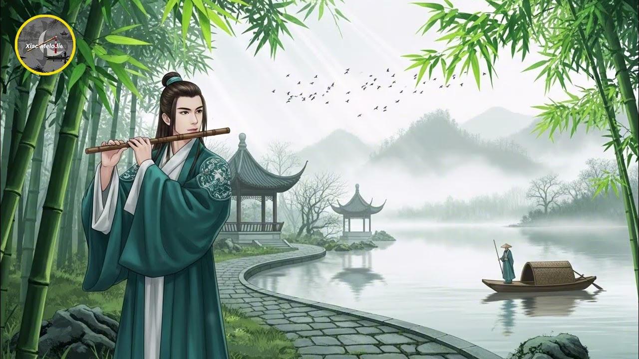 Chinese Xiao Music Bamboo flute | Soft Chinese Meditation Music for a Clear Mind☘