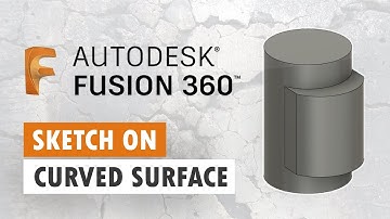 Projectschets op een gebogen oppervlak - Fusion 360