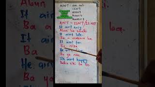 AIN'T = ISN'T | Learn English in Hausa