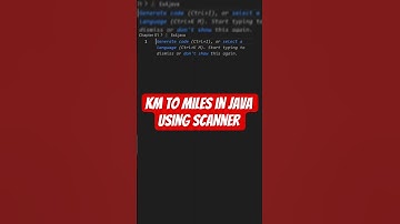 Java Program to Convert Kilometer to Miles using Scanner | Beginner Example