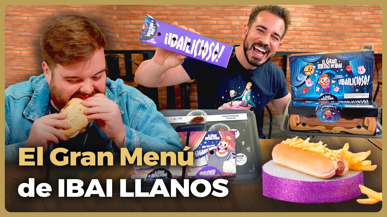 Probando TODA LA CARTA del MENÚ de IBAI LLANOS