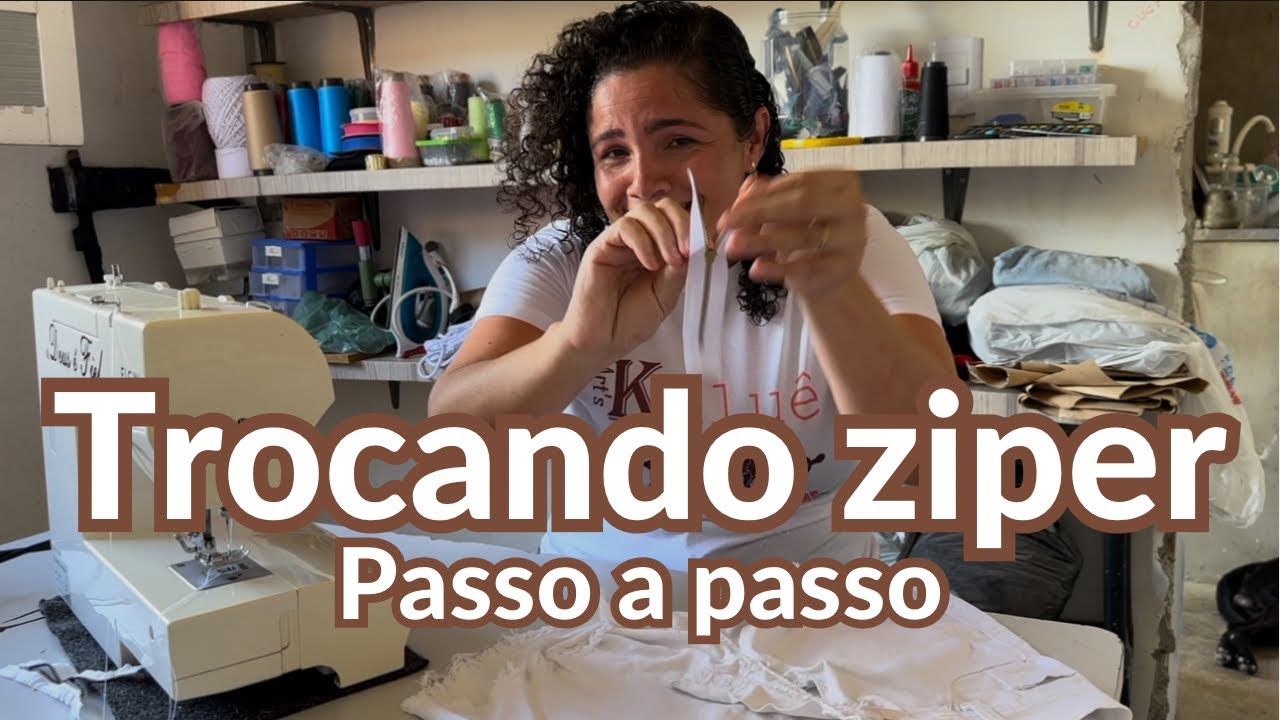 Forma correta de trocar ziper! Passo a passo.