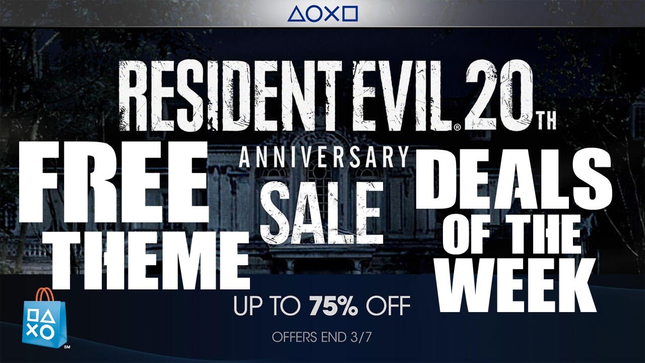 PS4 Resident Evil 20th Anniversary SALE FREE THEME & MORE