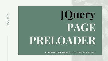 How to Add Preloader in Website Using HTML CSS and JQuery With Code | Preloader in HTML Page