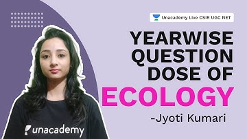 Yearwise Question Dose of Ecology | CSIR 2021 | Life Science | Jyoti Kumari  Unacademy Live CSIR