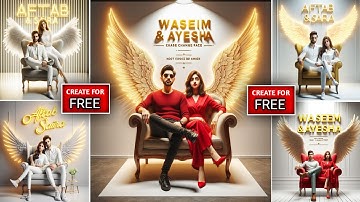 Create 3D Ai Wings Couple Images With Name photo editing | 🔥 Bing image creator tutorial | ai