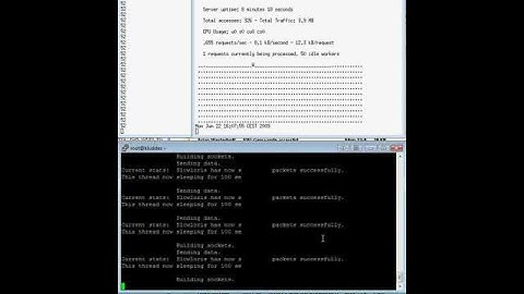 Slowloris vs Apache server with Load Balancer