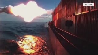 See Tomahawk missile strike a ship